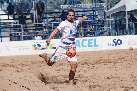 Vila Velha é a primeira equipe classificada no Estadual masculino de beach soccer 2024